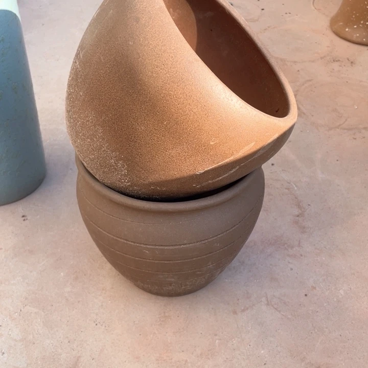 紫砂花盆17×18/20×18瑕