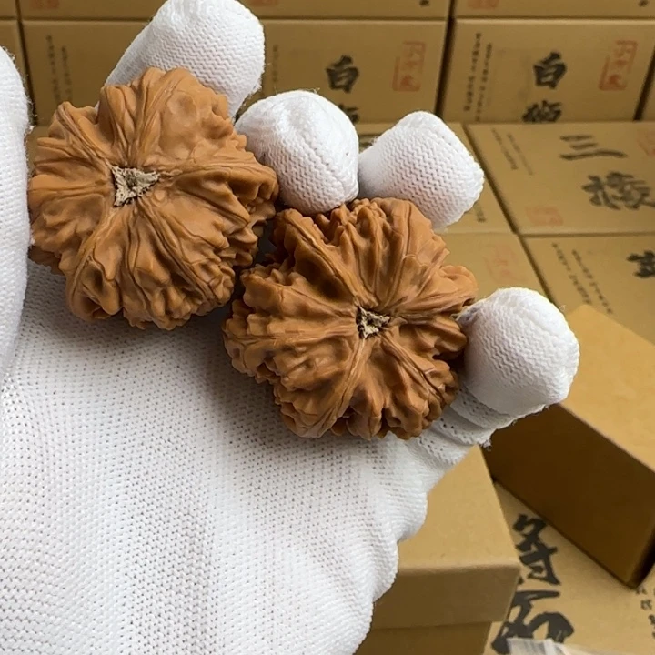 文玩核桃吊坠鲁**篮简单包装玉龙三棱