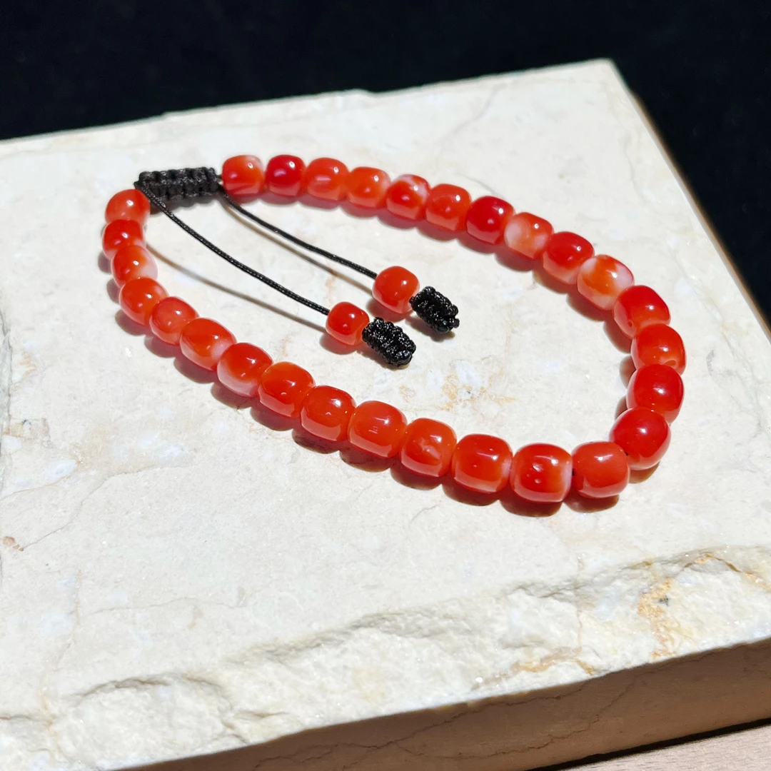 天然阿卡珊瑚手串约6.5mm-227006