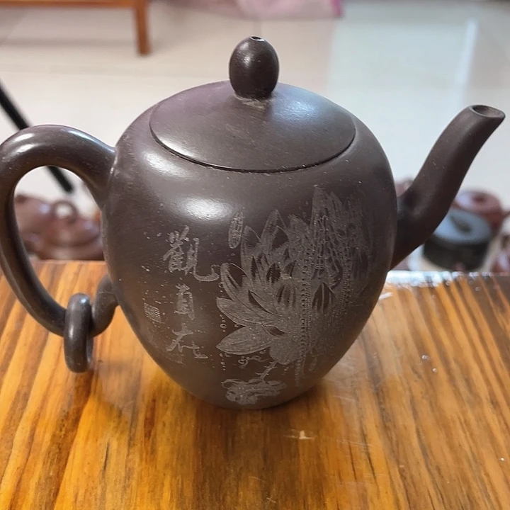 紫砂茶壶处理一把