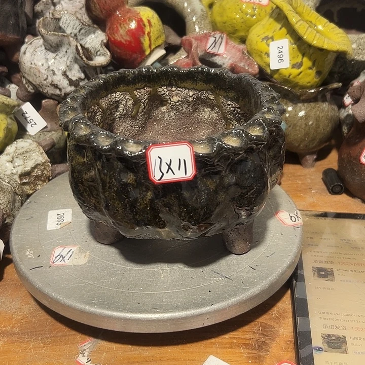粗陶花盆制作就这样的