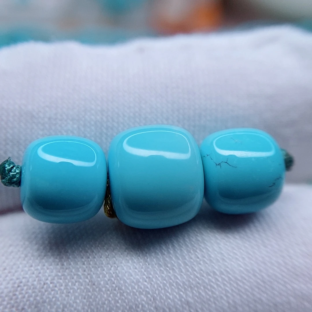 绿松石顶腰珠10.6未镶嵌