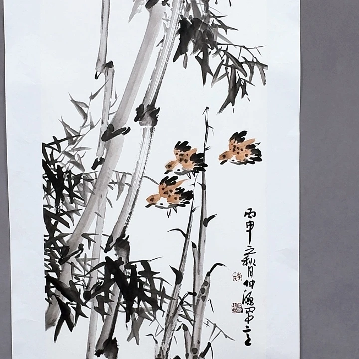国画亲笔手绘放心去藏