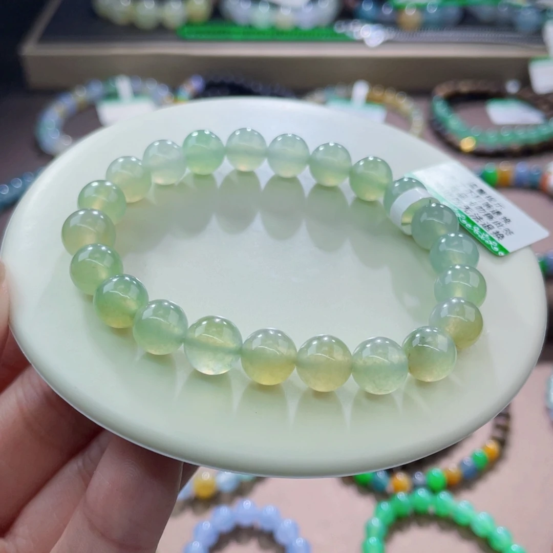 未镶嵌手链翡翠特价款卡8黄加绿