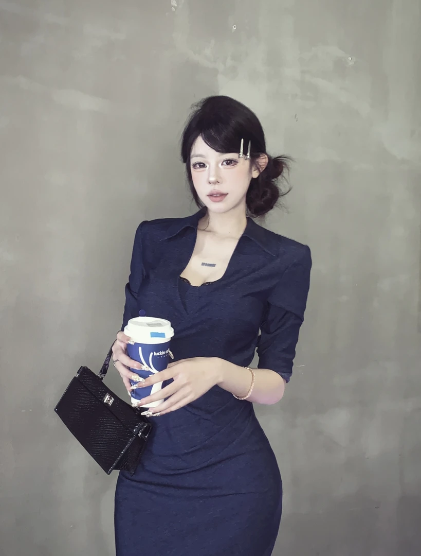 小莹日记【风铃恋曲】早秋新款气质时尚收腰显瘦套装QXQHZ52529