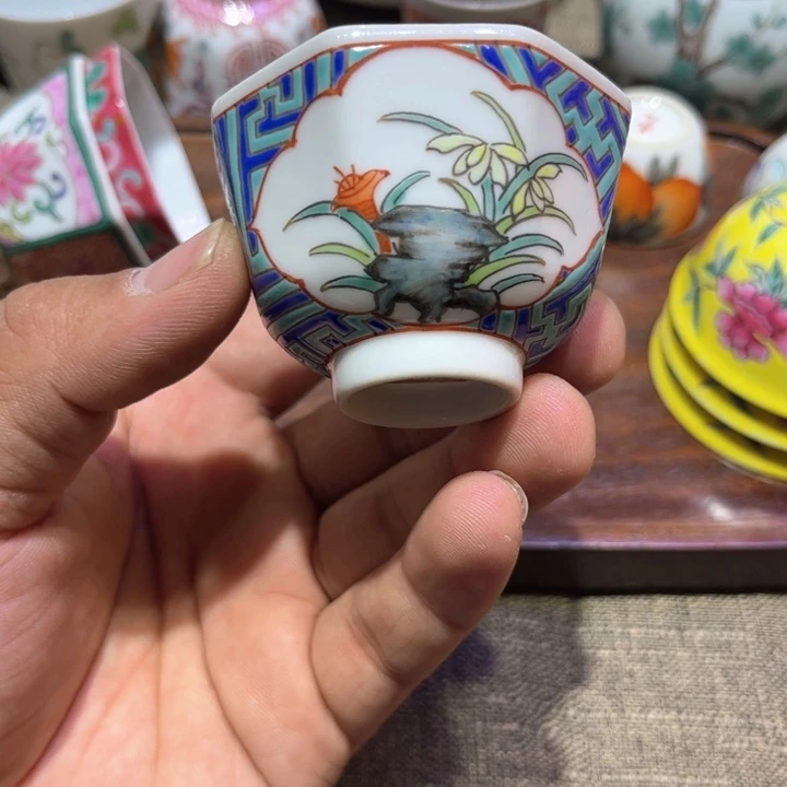 纯手绘精品盖碗杯