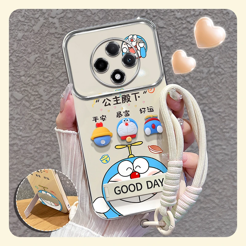 适用【vivox200/promini】大视窗手机壳叮当猫公主殿下硅胶女款可爱