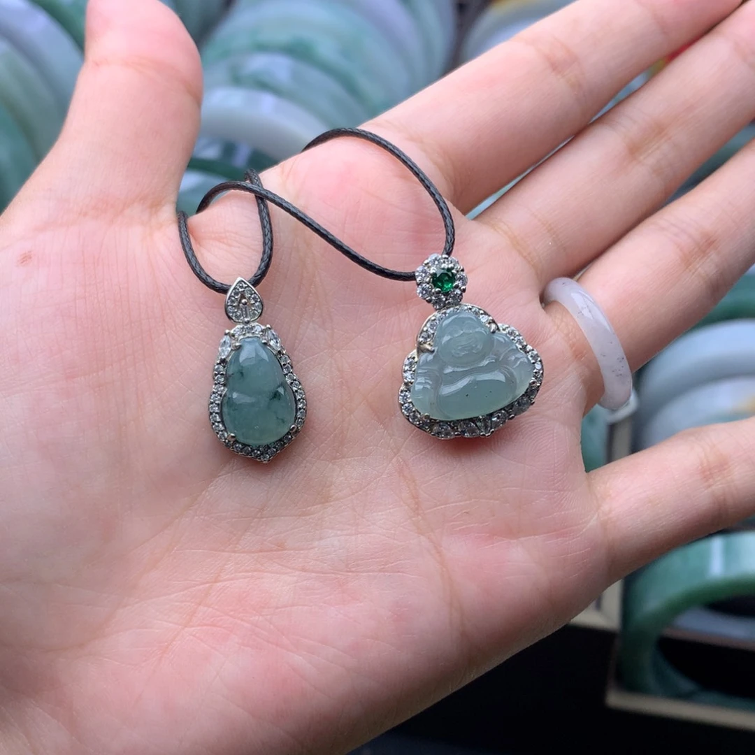 颈饰未镶嵌翡翠多样性发一件