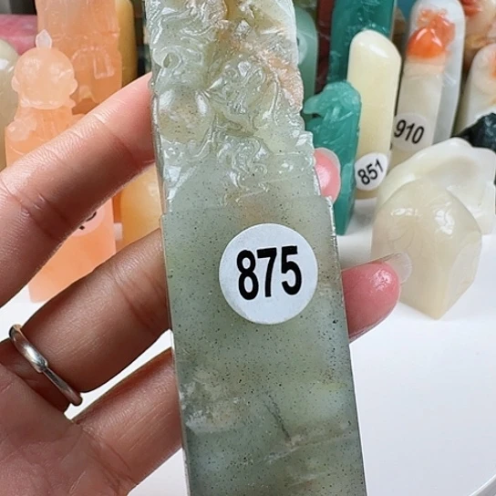 寿山石印石白*兰印石章料……