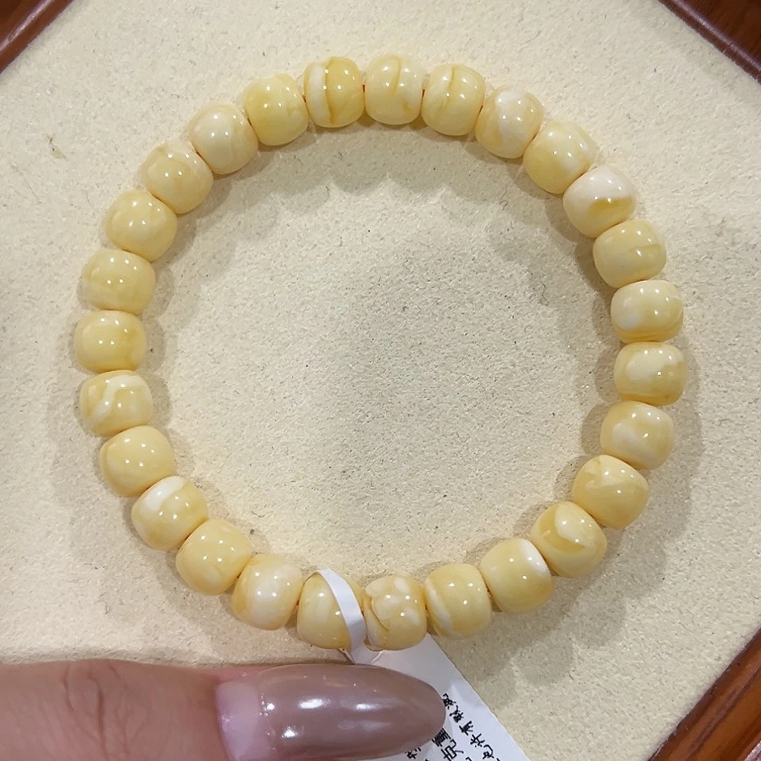 米***6手链蜜蜡未镶嵌8m浓蜡老型手串