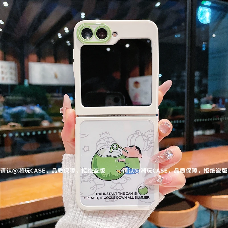 （三星zflip6系列）折叠奶油壳适用三星zflip6/三星zflip5手机壳潮