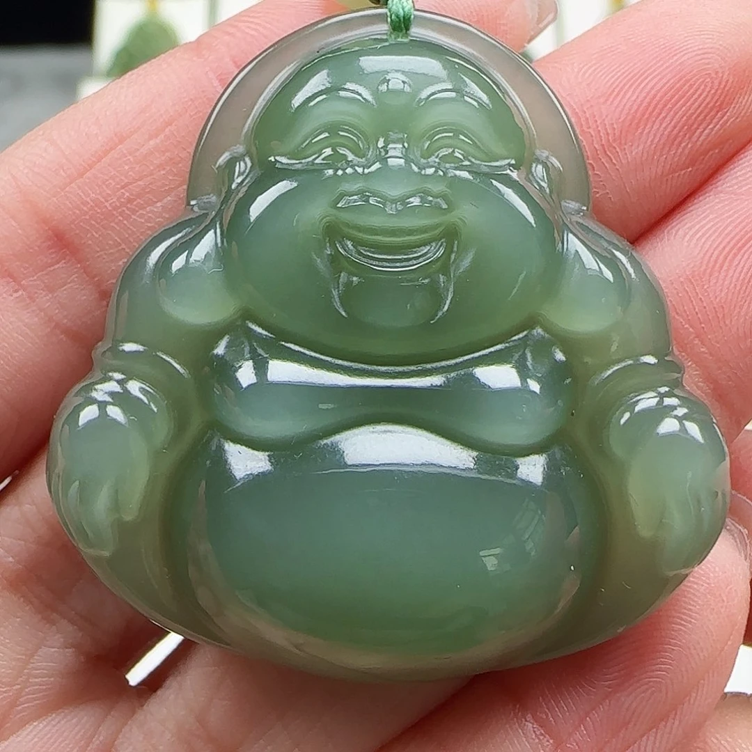 和田玉未镶嵌吊坠(赠链)