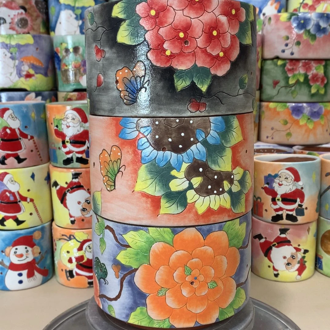 福利花盆，手绘花盆