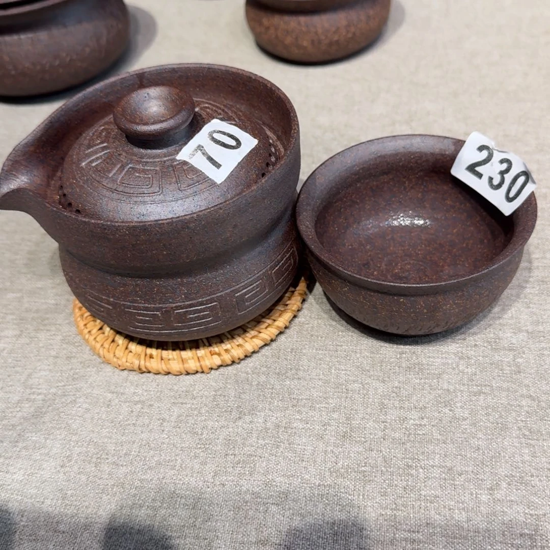 粗瓷茶具素色盖碗