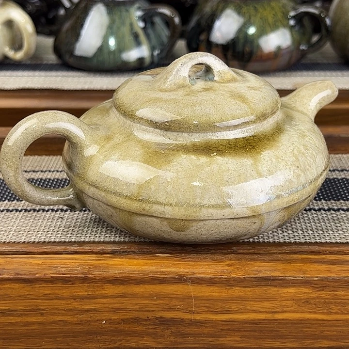 茶壶紫砂柴烧自然釉天花板