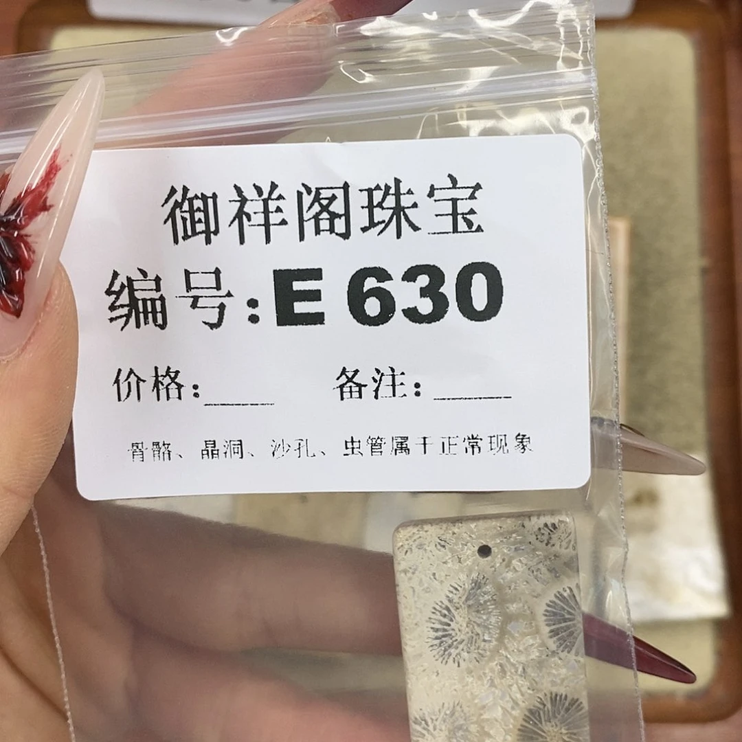 硅化珊瑚（珊瑚玉）颈饰未镶嵌X****?