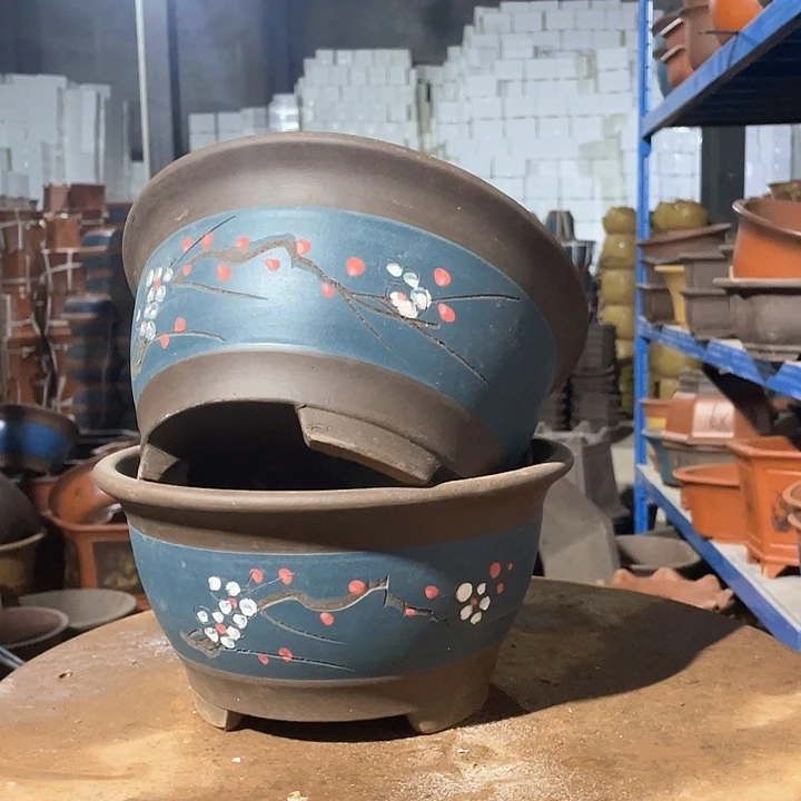 蓝色富贵点菜中号一对