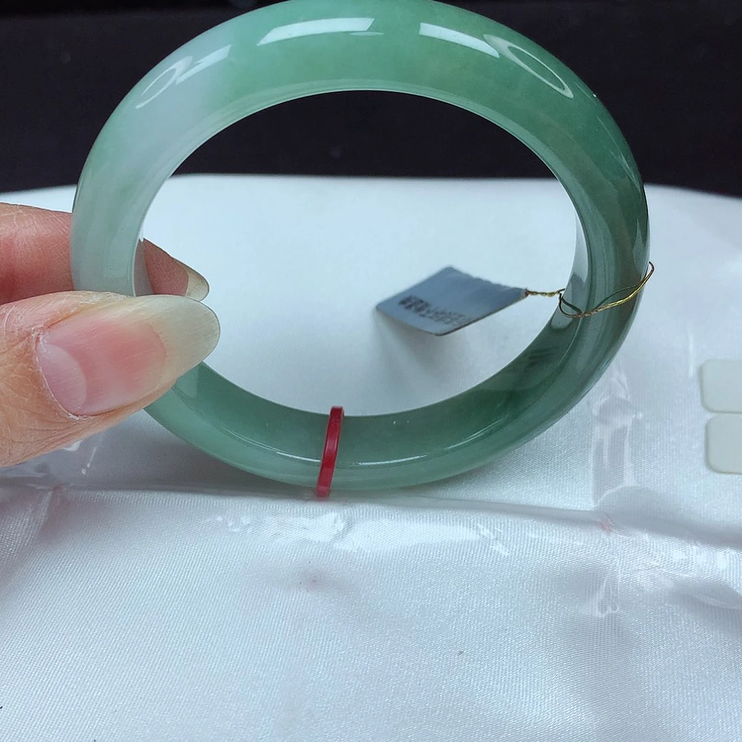 翡翠未镶嵌手镯55圈406