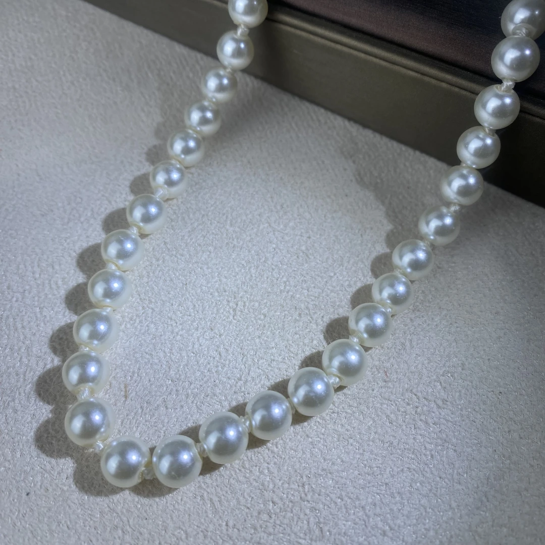 6314【项链】轻奢精品白金色女士项链
