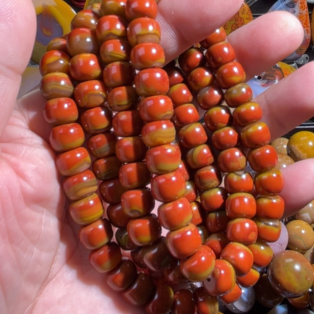 s****玛瑙/玉髓合金颈饰