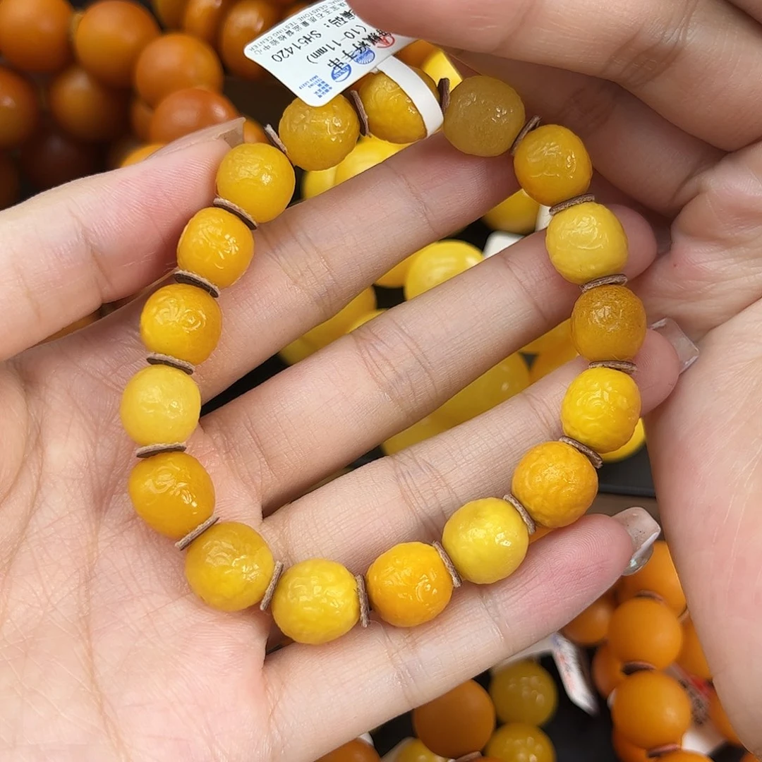 未镶嵌琥珀手链蜜蜡