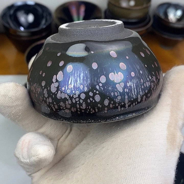 茶盏皇**月魏远财 建盏 手工