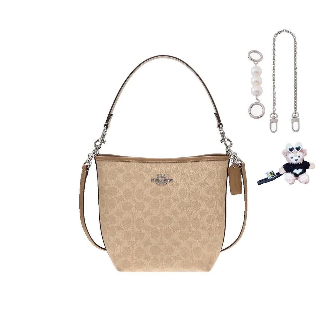 【618特惠】蔻驰（COACH） CITY 经典印花水桶包单肩手提包女包