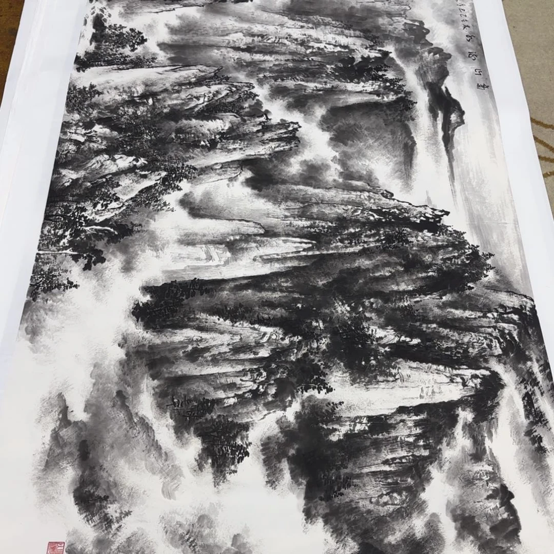 龙***爷国画胡旭贤六尺艺