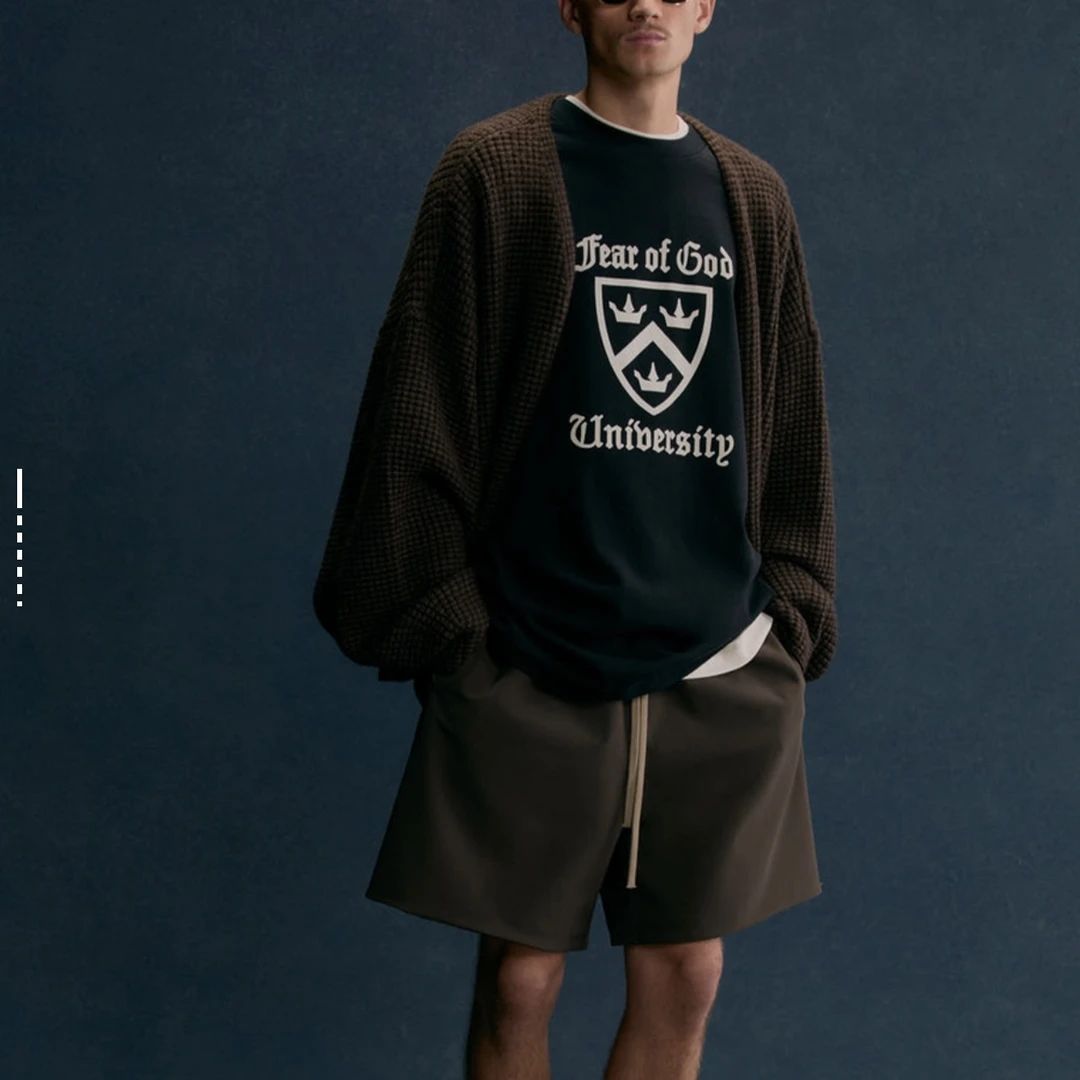FALL24 ESSENTIALS Heavy Crewneck Tee 重磅字母休闲圆领短袖T恤