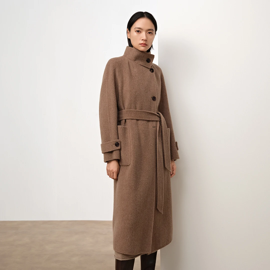 【达人专享】秋冬新款双面呢大衣R473382