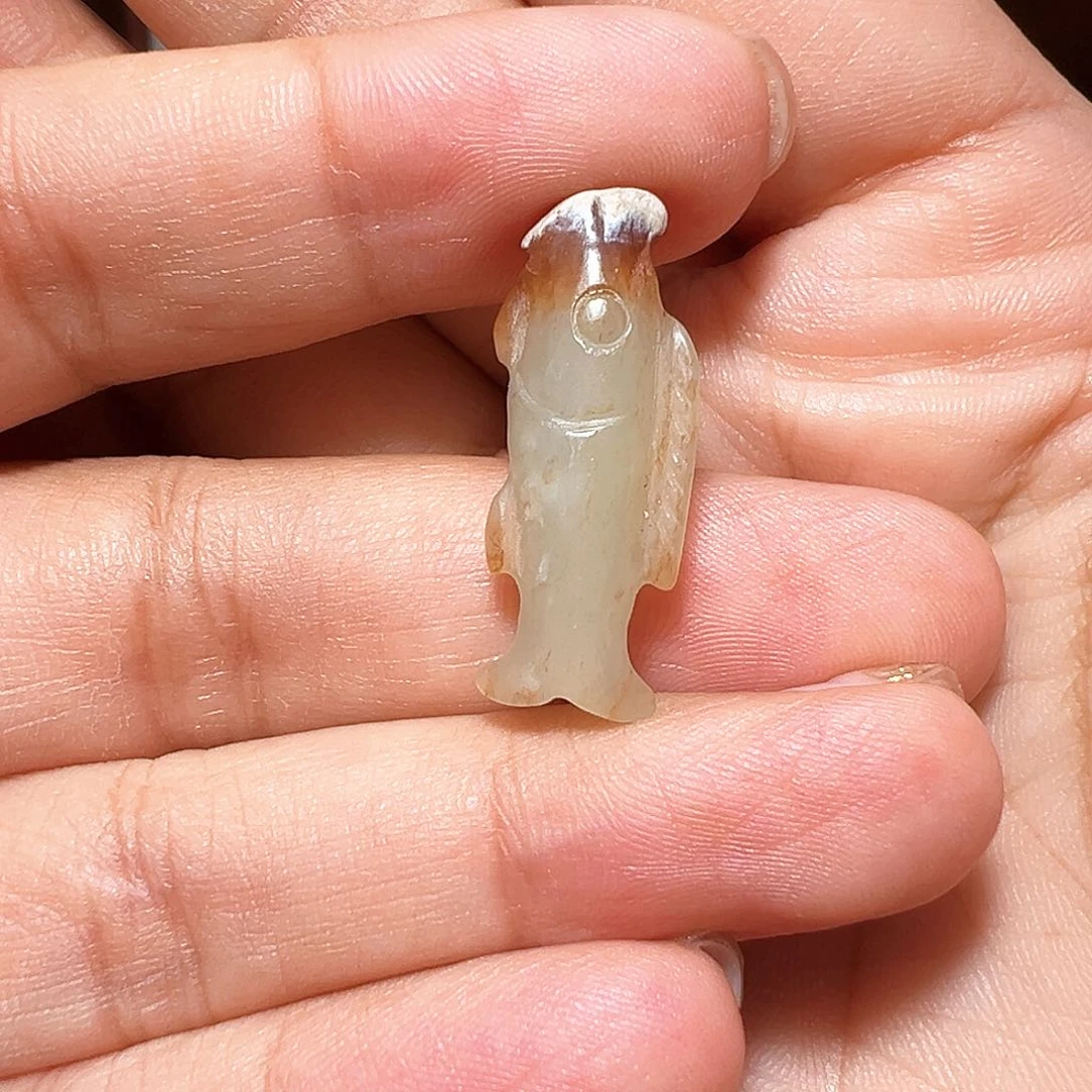 和田玉未镶嵌挂件小*