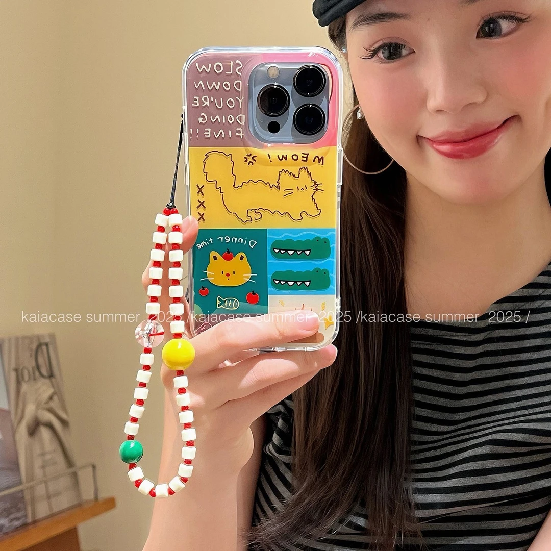 线条猫咪适用苹果16/15手机壳iphone13pro12女14小米oppo华为vivo