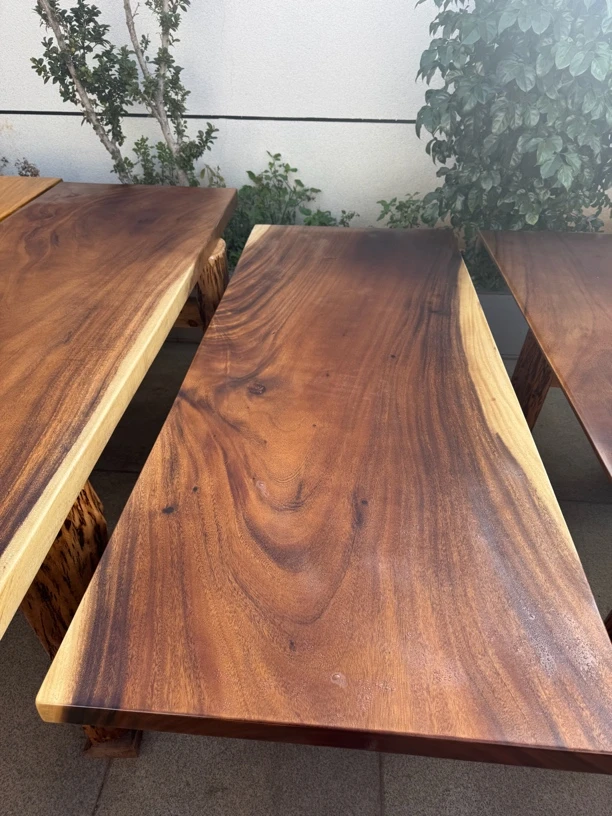 北美黑胡桃木大板茶书桌电脑桌自然边180756