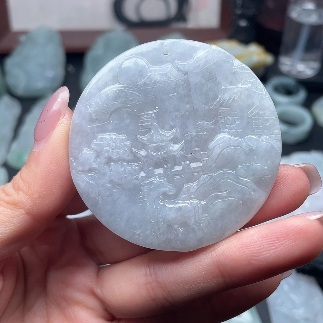 翡翠未镶嵌颈饰翡翠