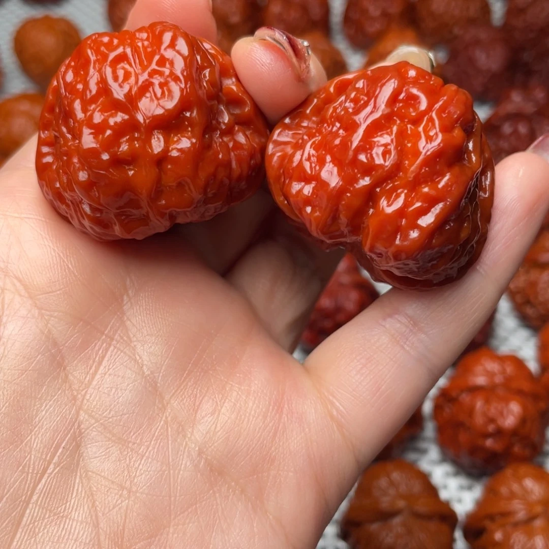 桃核吊坠文玩核桃 手把件 蛤蟆头 39