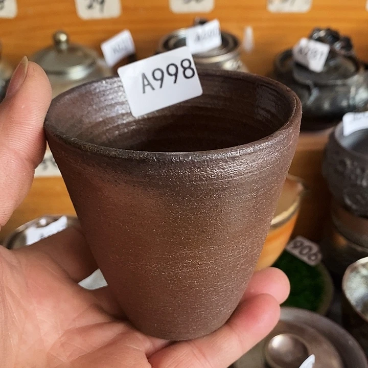 紫砂茶杯柴烧纯手工大杯998