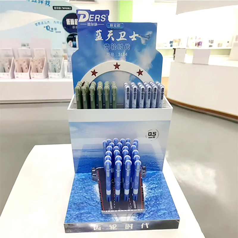 【到手1架共120支】德尔施5114蓝天卫士0.5黑色中性笔