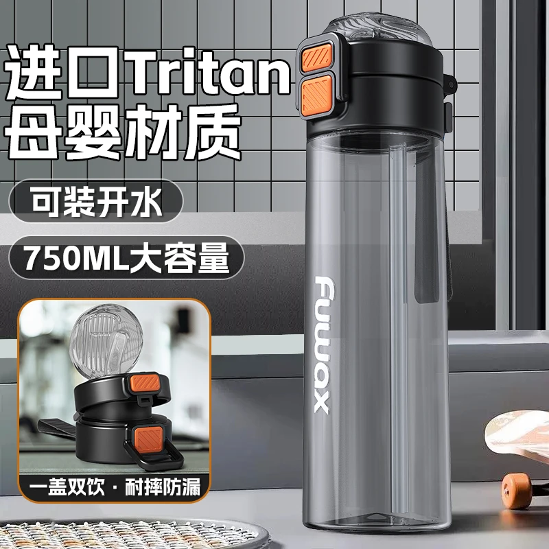 福万祥大容量随手杯新款运动健身学生杯夏日便携tritan耐高温茶杯