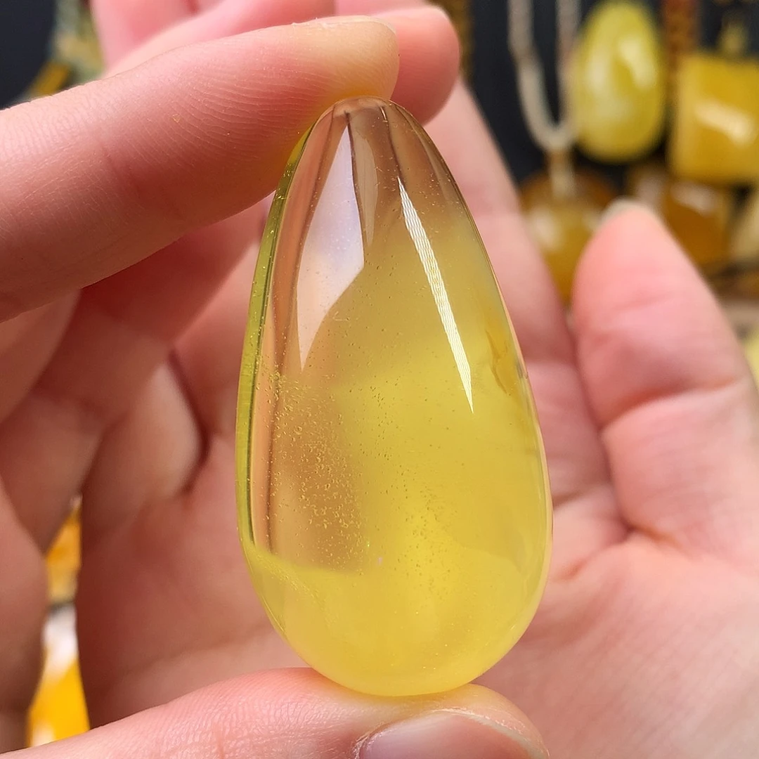 未镶嵌蜜蜡裸石吊坠
