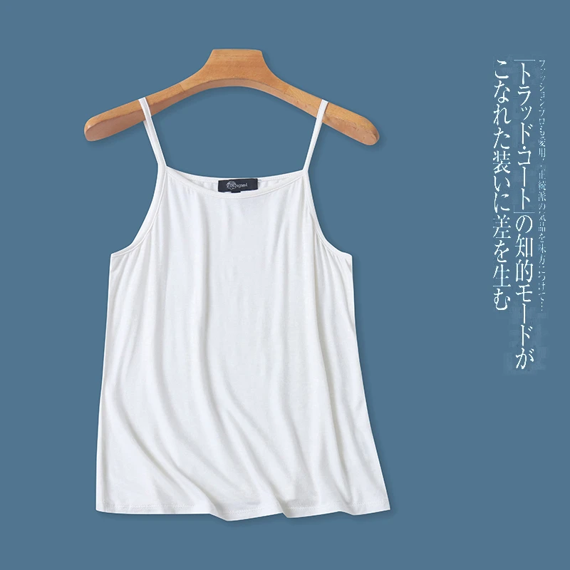 I6238外贸日单女生吊带上衣纯色修身百搭时尚内搭背心打底衫