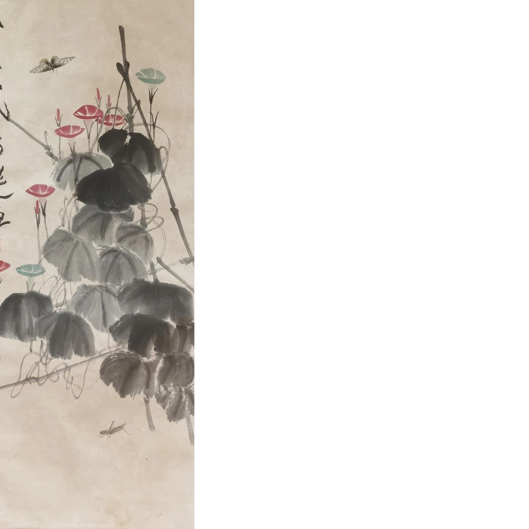 【辽拍】V250709-2-618《花蝶》（3.5平尺) 纸本镜片 ws08