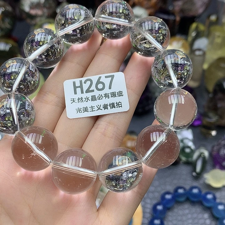 水晶珠宝半成品未镶嵌手串19mm