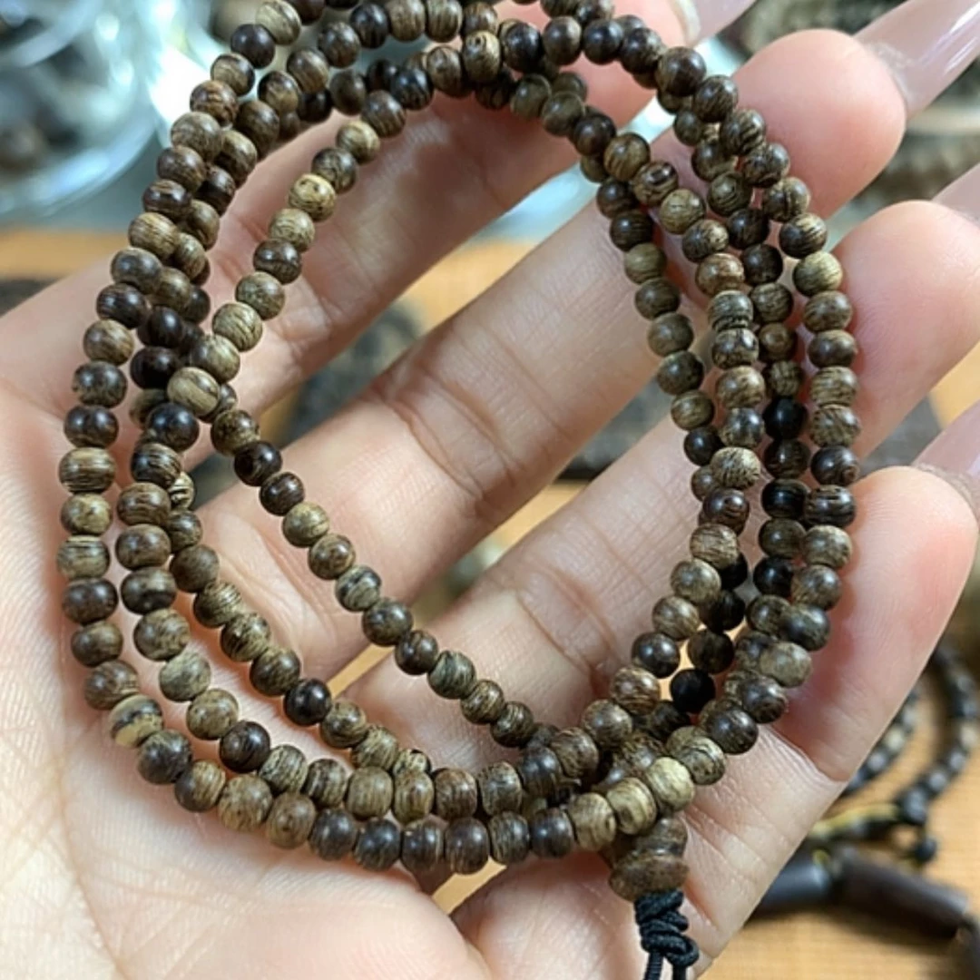 【闪购商品】沉香手串芽庄0.4，216颗99沉