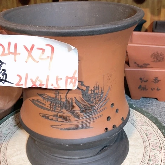 紫砂紫砂花盆紫砂花盆