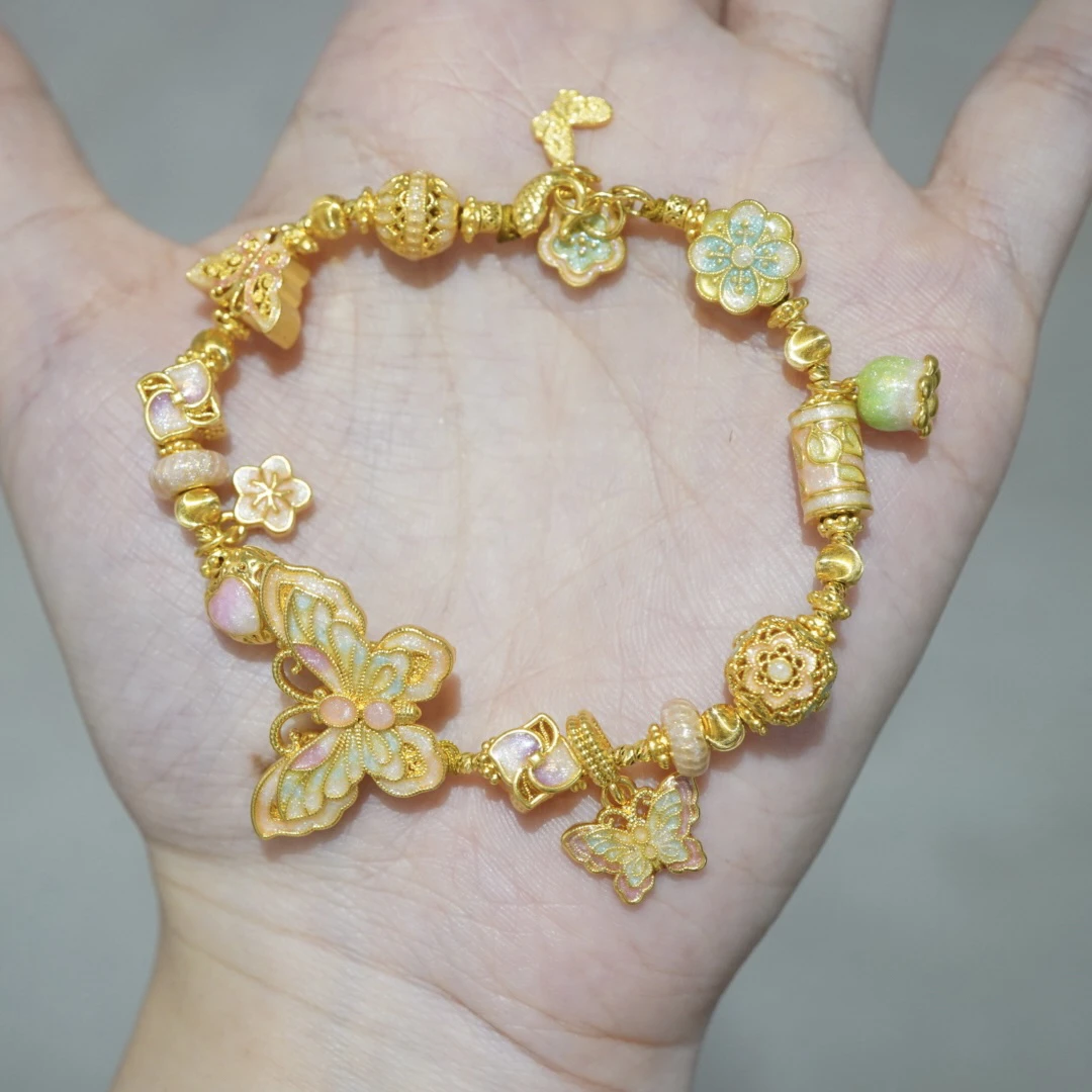 【宝曼珠宝】足金999莫奈花园手链 附加580 长17cm