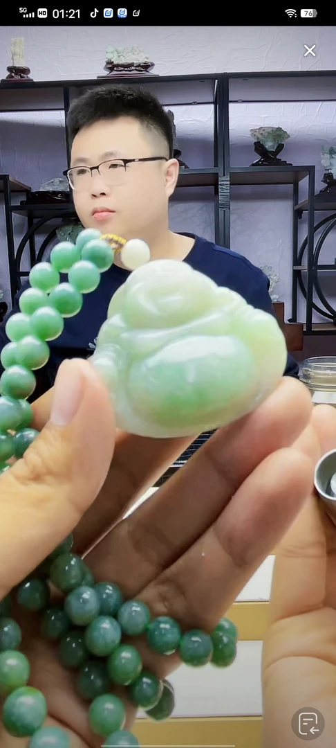 定制翡翠未镶嵌毛货02070067