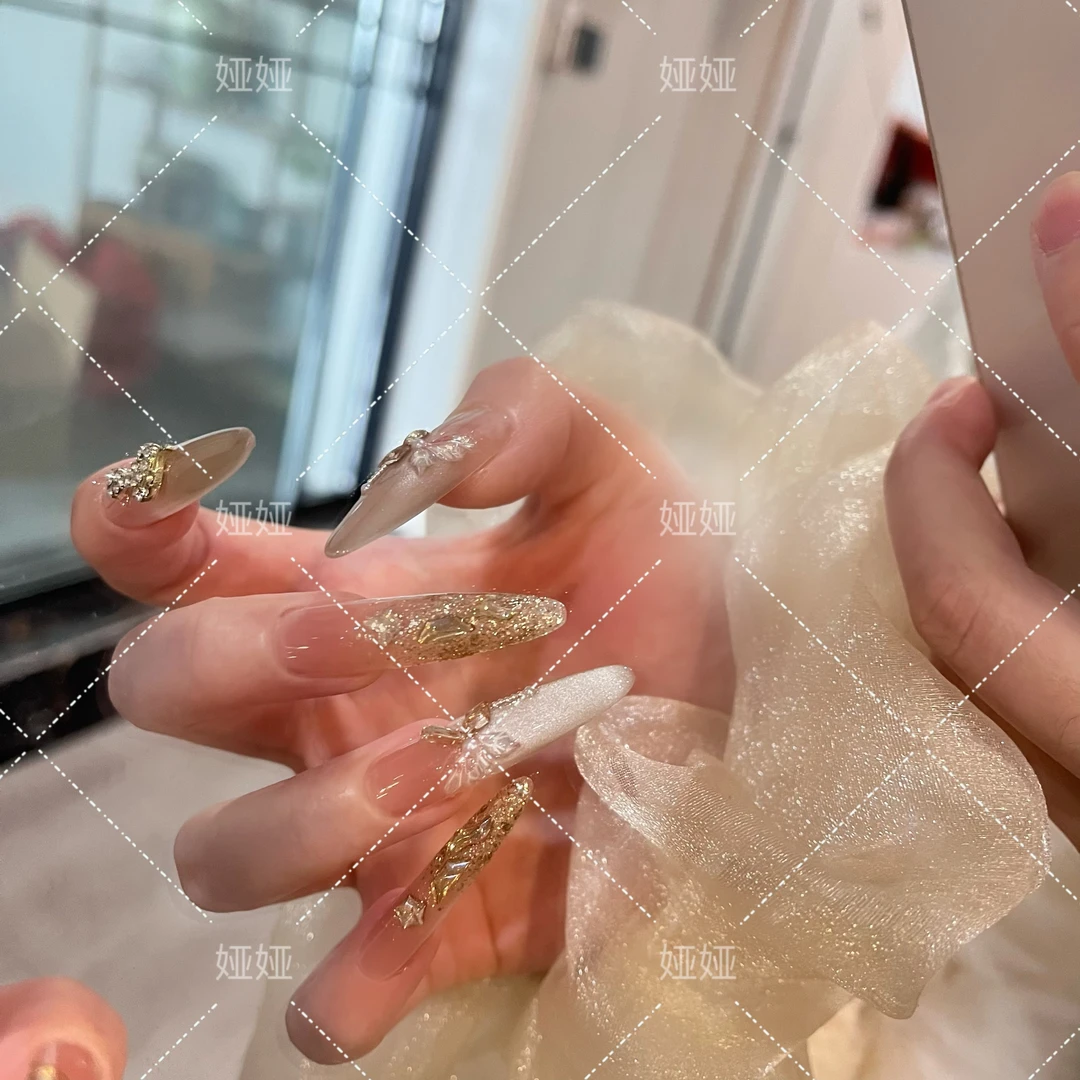 【金蛇来财】纯手工穿戴甲气质显白轻奢美甲成品可拆卸假指甲十片装