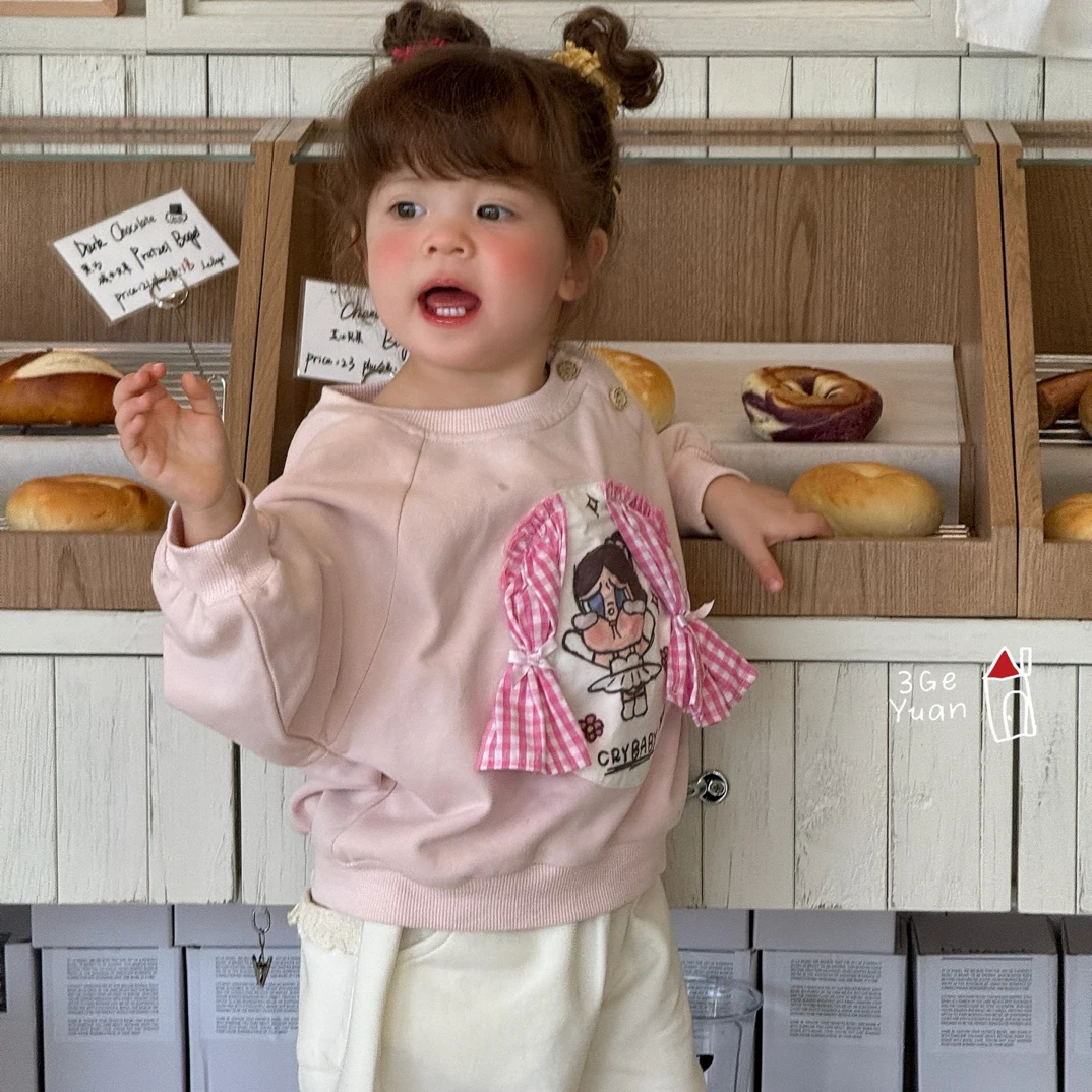 三个院·2026年春款 SGY9389 粉色卫衣/SGY9390 米色卫裤