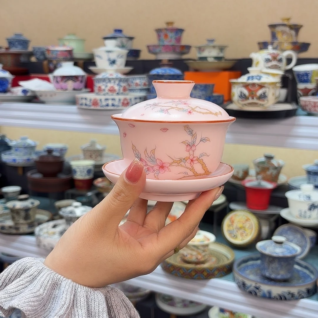 盖碗还不错，好看！^_^