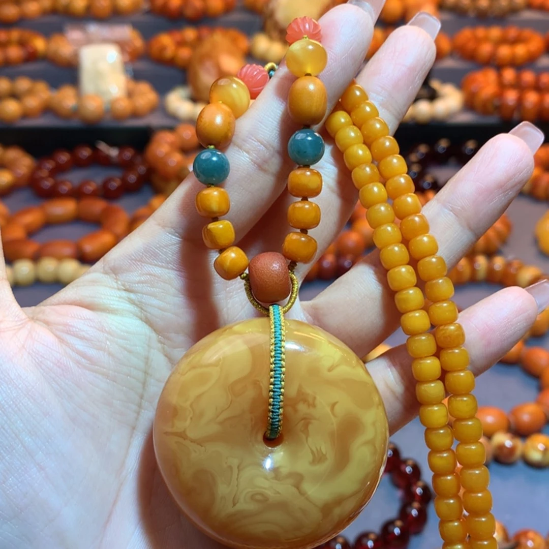【闪购商品】未镶嵌吊坠(赠链)蜜蜡蜜蜡吊坠
